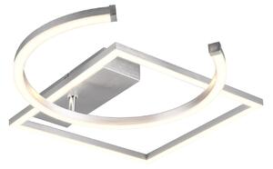 Plafoniera da Interno a LED in Metallo Alluminio Spazzolato
