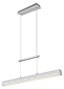 Lampada a Sospensione da Interno a LED in Metallo Alluminio Spazzolato