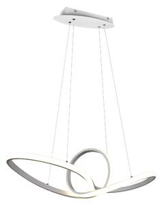 Lampada a Sospensione da Interno a LED in Metallo Bianco Opaco