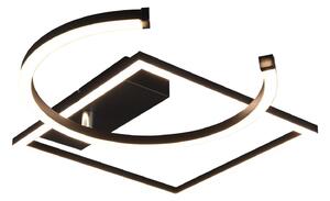 Plafoniera da Interno a LED in Metallo Nero Opaco