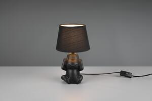 Lampada tavolo da Interno E14 in Ceramica Nero Opaco