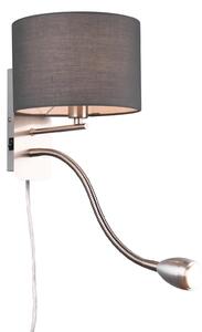 Applique da Interno E14 in Metallo Nickel Opaco