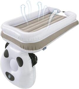 Letto gonfiabile a forma di aereo per bambini piccoli, in PVC blu, con pompa ad aria