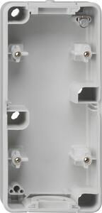 Gira 093830 Base per scatola doppia verticale WG a vista, grigio