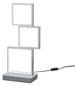 Lampada tavolo da Interno a LED in Metallo Alluminio Spazzolato
