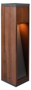 Palo da Esterno a Led in Legno naturale Legno