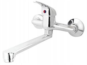 Miscelatore per lavabo monocomando, finitura cromata