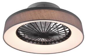 Plafoniera Ventilatore da Interno a led in PLASTICA Grigio