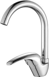 Miscelatore da cucina girevole a 360 gradi, rubinetto per lavello, lunghezza 60 cm, cromato