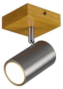 Spot da Interno a Led in Metallo Nickel Opaco