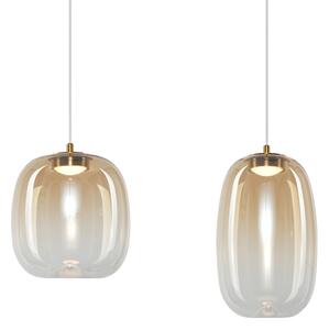 Lampadario LED a sospensione con filo VASO LED/15W/230V oro/fumé