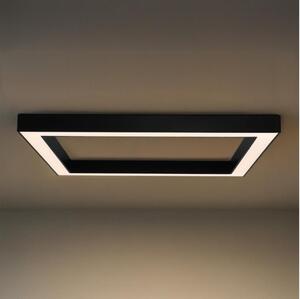 Plafoniera LED 150W/230V, 3000/4000/6500K selezionabili, 120x120 cm, nera
