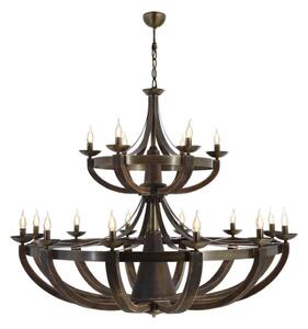 Lampadario a catena KOBE 18xE14/40W/230V marrone