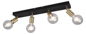 Spot da Interno in Metallo Ottone Satinato