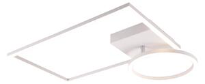 Plafoniera da Interno a LED in Metallo Bianco Opaco