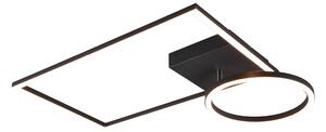 Plafoniera da Interno a LED in Metallo Nero Opaco