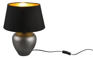 Lampada tavolo da Interno E27 in Ceramica Nickel Anticato