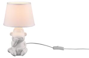 Lampada tavolo da Interno E14 in Ceramica Bianco Opaco