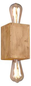 Applique da Interno E27 in Legno naturale Legno Naturale