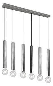 Lampada a Sospensione da Interno E27 in Metallo Nickel Opaco