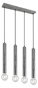 Lampada a Sospensione da Interno E27 in Metallo Nickel Opaco
