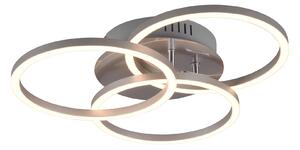 Plafoniera da Interno a led in Metallo Nickel Opaco