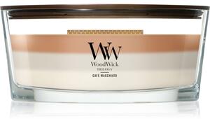 Woodwick Trilogy Café Macchiato candela profumata con stoppino in legno 453.6 g