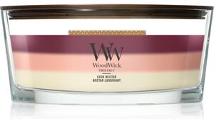 Woodwick Trilogy Lush Nectar candela profumata con stoppino in legno 453.6 g