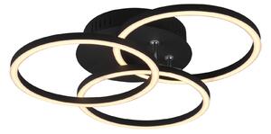 Plafoniera da Interno a led in Metallo Nero Opaco