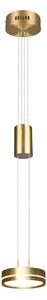 Lampada a Sospensione da Interno a led in Alluminio Ottone Satinato