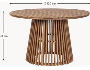 Tavolo da giardino rotondo in legno di acacia Rodano Ø 120 cm