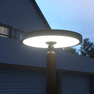 Lucande Lampada da esterno Akito, alluminio, grigio grafite, 220 cm