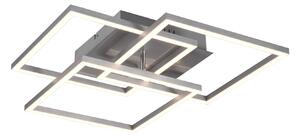 Plafoniera da Interno a LED in Metallo Nickel Opaco