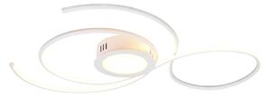 Plafoniera da Interno a LED in Metallo Bianco Opaco