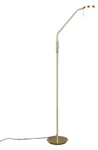 Piantana da Interno a LED in Metallo Ottone Satinato