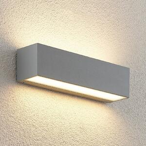 Lucande Lengo applique LED, 25 cm, argento, 2 luci