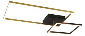 Plafoniera da Interno a LED in Metallo Ottone Satinato