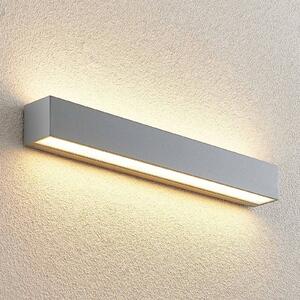 Lucande Lengo applique LED, 50 cm, argento, 2 luci