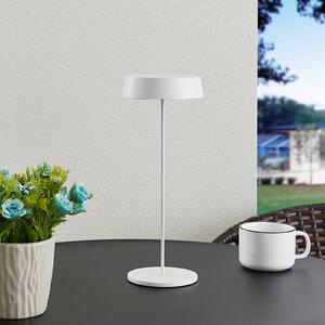 Lucande Tibia lampada LED da tavolo, USB, bianco