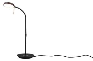 Piantana da Interno a LED in Metallo Nero Opaco