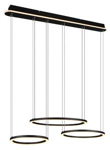 Lampada a Sospensione da Interno a LED in Metallo Nero Opaco