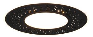Plafoniera da Interno a LED in Metallo Nero Opaco