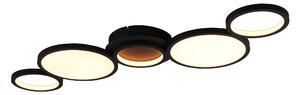Plafoniera da Interno a LED in Metallo Nero Opaco