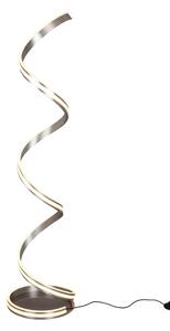 Piantana da Interno a LED in Metallo Nickel Opaco