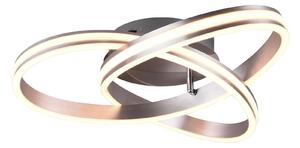 Plafoniera da Interno a LED in Metallo Nickel Opaco