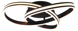 Plafoniera da Interno a LED in Metallo Nero Opaco