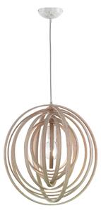 Lampada a Sospensione da Interno E27 in Legno naturale Colore di Legno