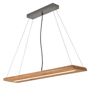 Lampada a Sospensione da Interno a LED in Legno naturale Colore di Legno
