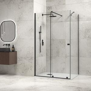 Box doccia frameless 70x120 colore nero anta scorrevole | KNM4000W-N - KAMALU