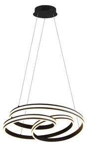 Lampada a Sospensione da Interno a LED in Metallo Nero Opaco